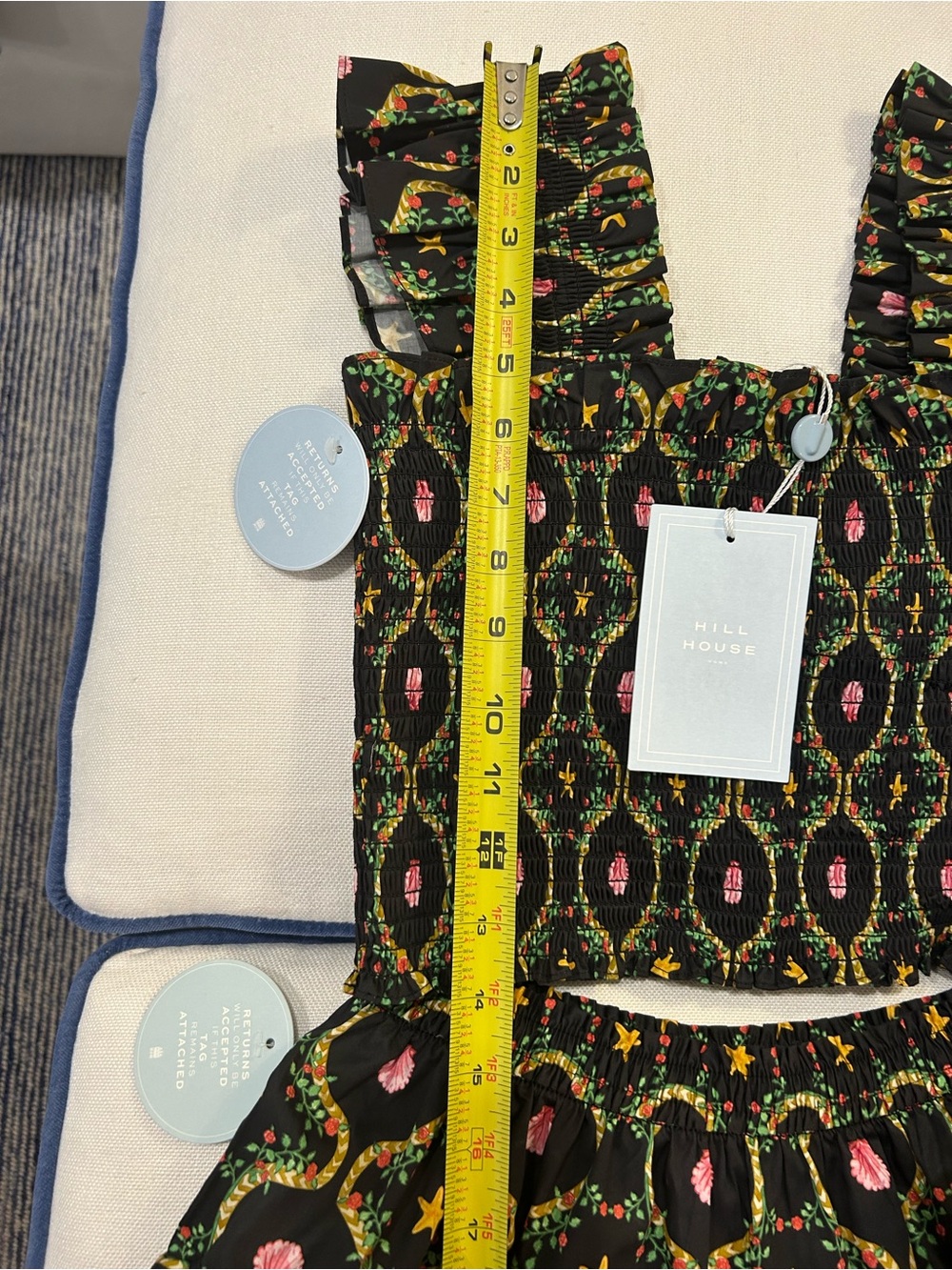 Hill House Chelsea Set-New with Tags Top/Skirt set PERFECT LATE SUMMER xxs/xs - Picture 6 of 10